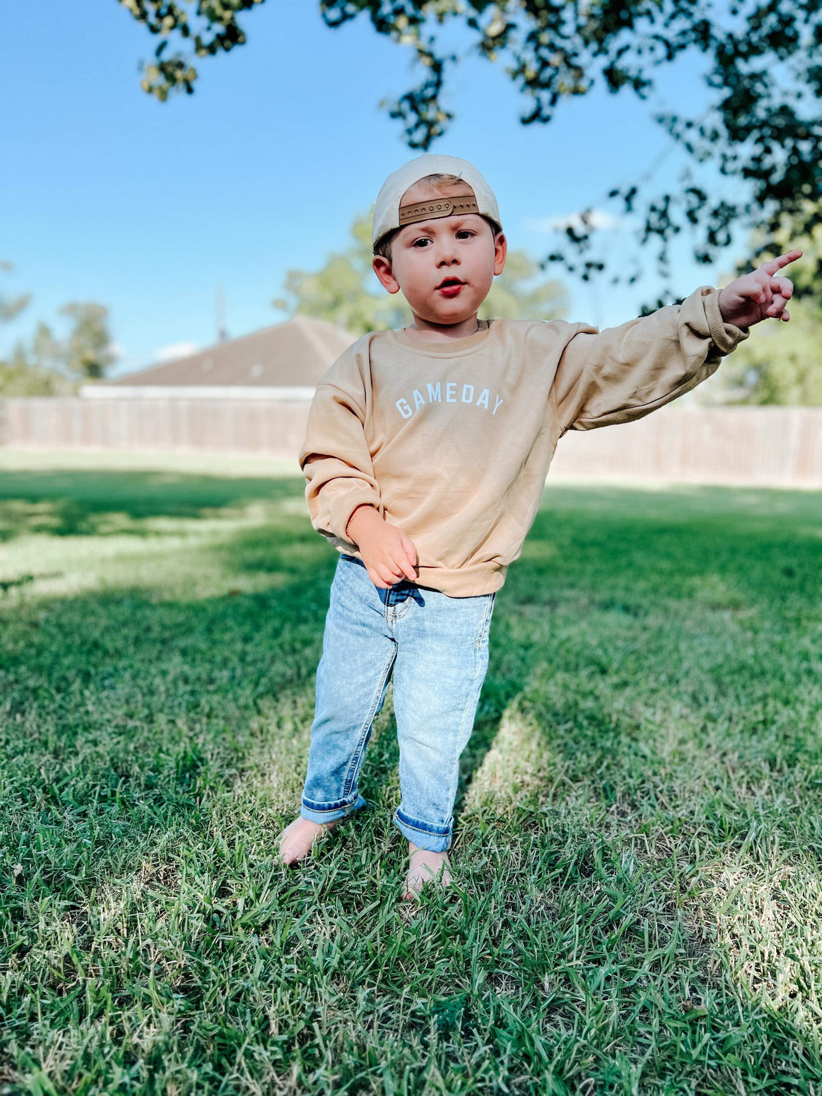 Gameday Crewneck Sweatshirt Ã¢â‚¬â€œ Camel