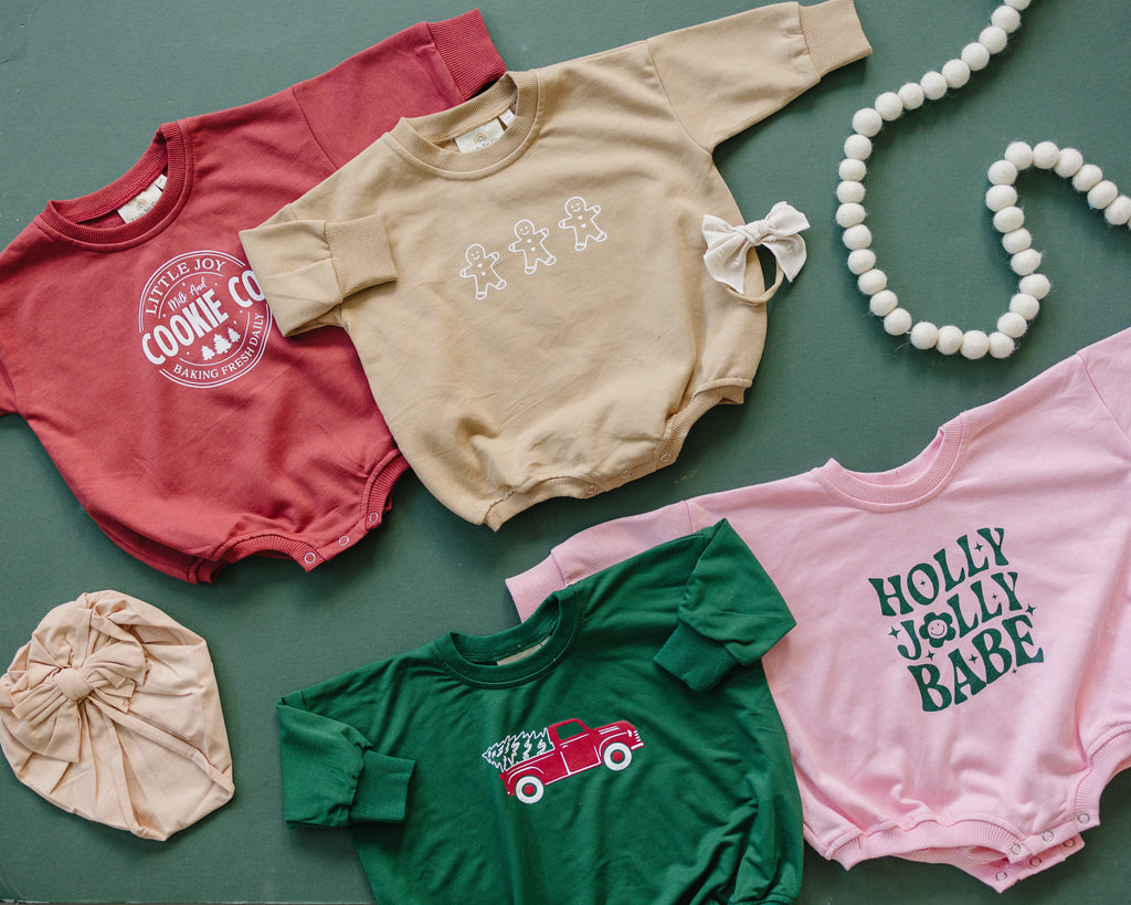 Holly Jolly Babe Christmas Sweatshirt Romper