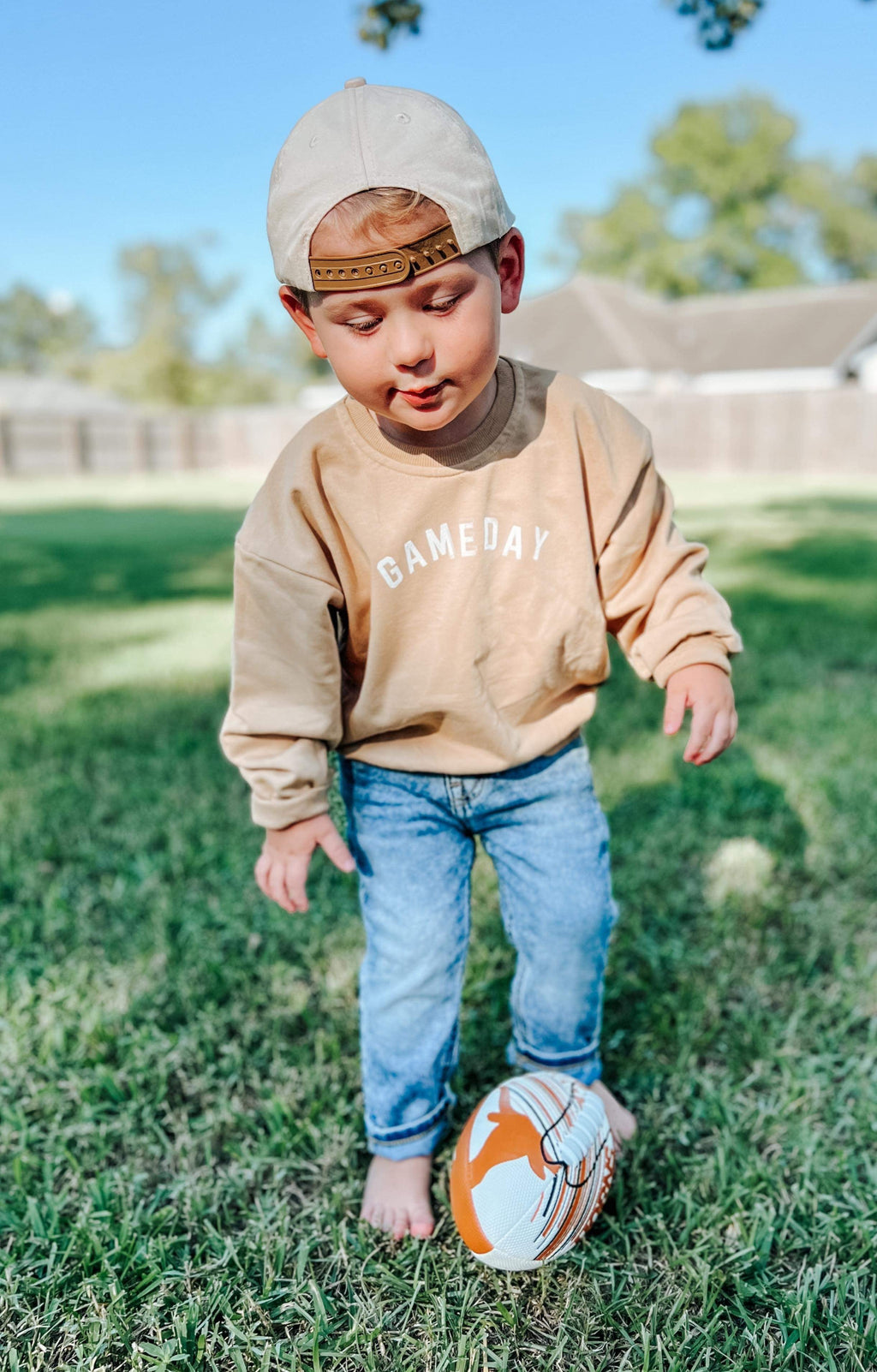 Gameday Crewneck Sweatshirt Ã¢â‚¬â€œ Camel