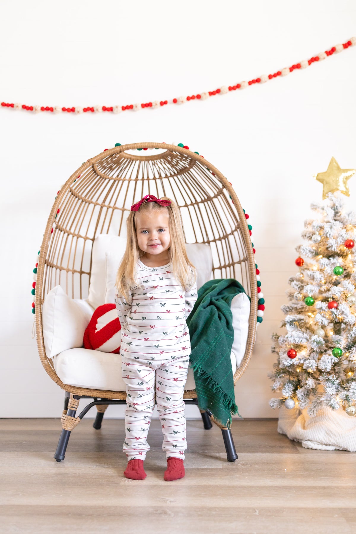 Tied with a Bow Christmas Organic Cotton Set