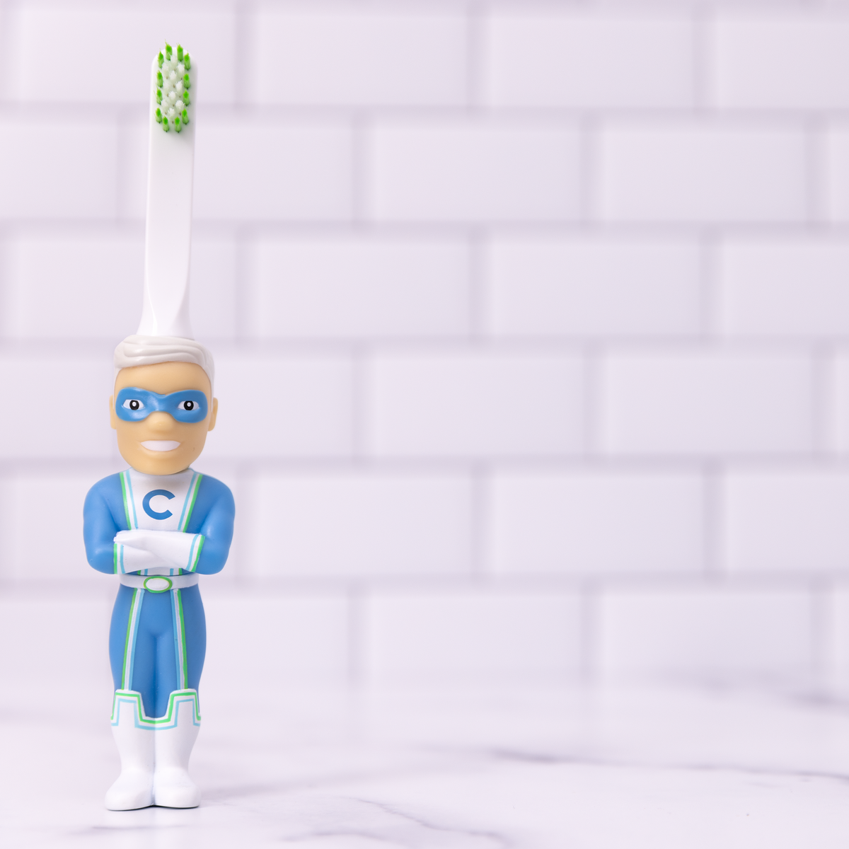 Captain Cavity Kids Character Toy Toothbrush