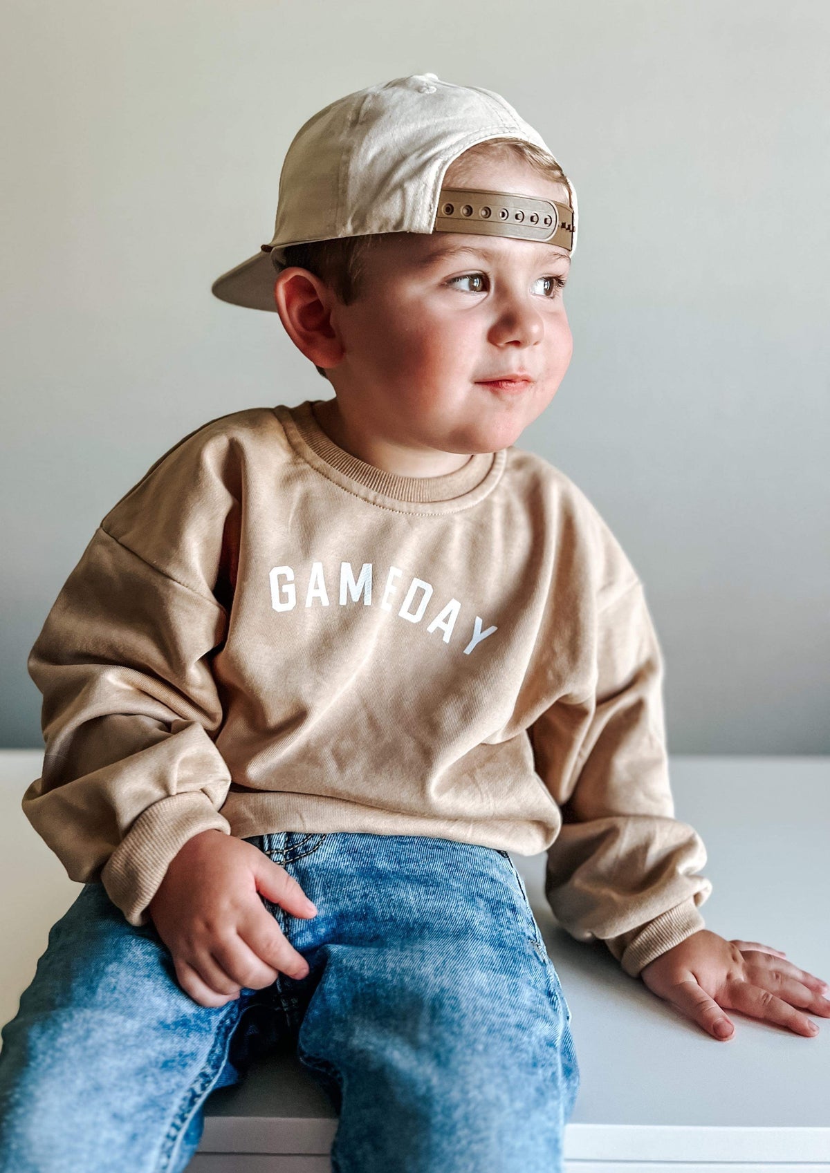 Gameday Crewneck Sweatshirt Ã¢â‚¬â€œ Camel