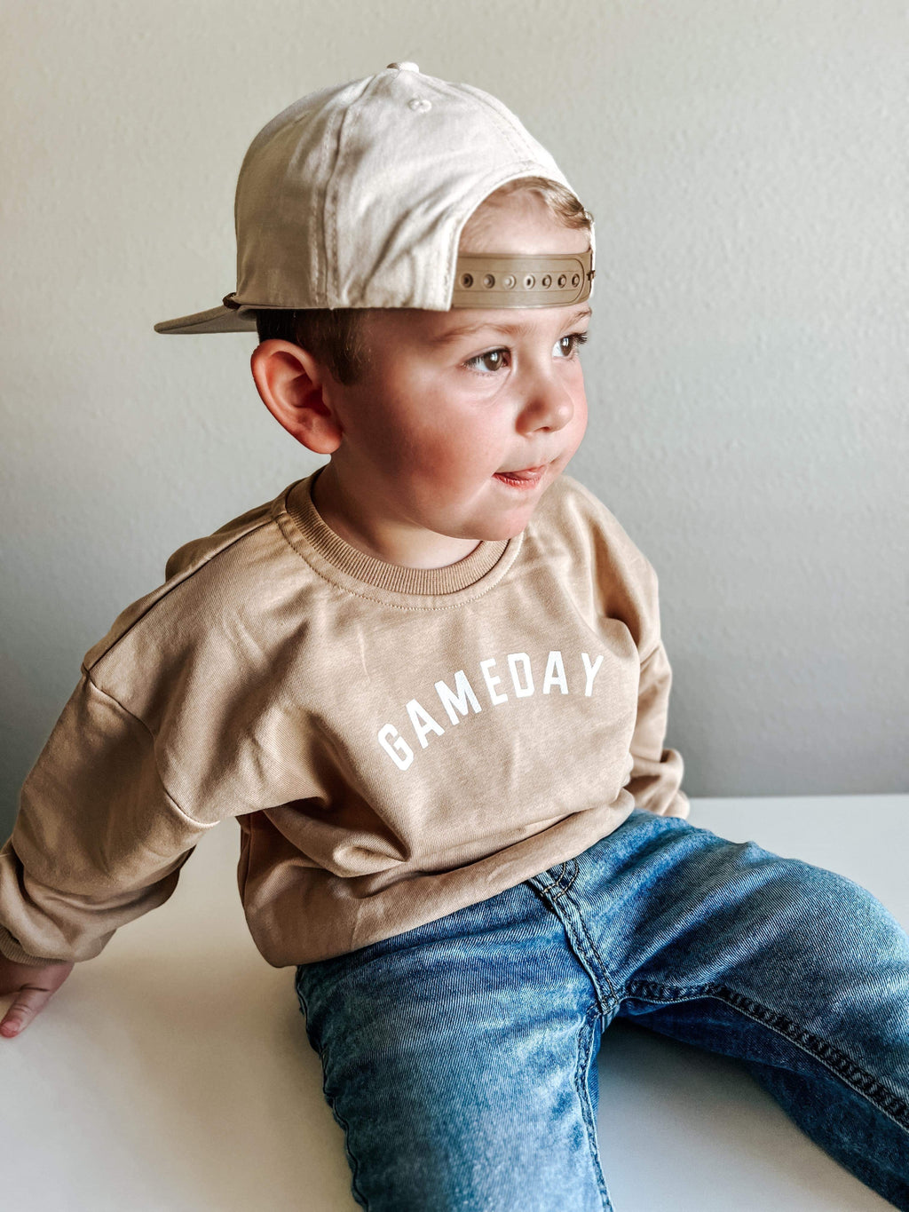 Gameday Crewneck Sweatshirt Ã¢â‚¬â€œ Camel
