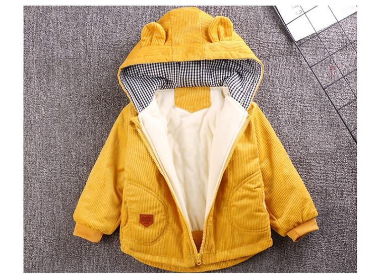 Infant Baby Jacket  Autumn Winter Hooded Outerwear Coat / Newborn Jacket.