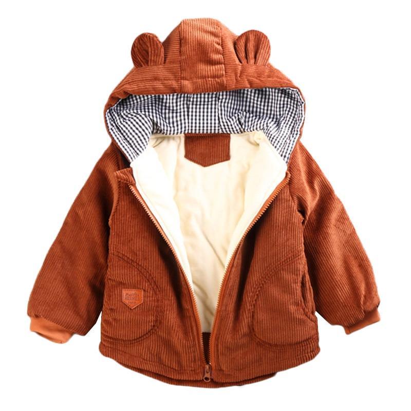 Infant Baby Jacket  Autumn Winter Hooded Outerwear Coat / Newborn Jacket.