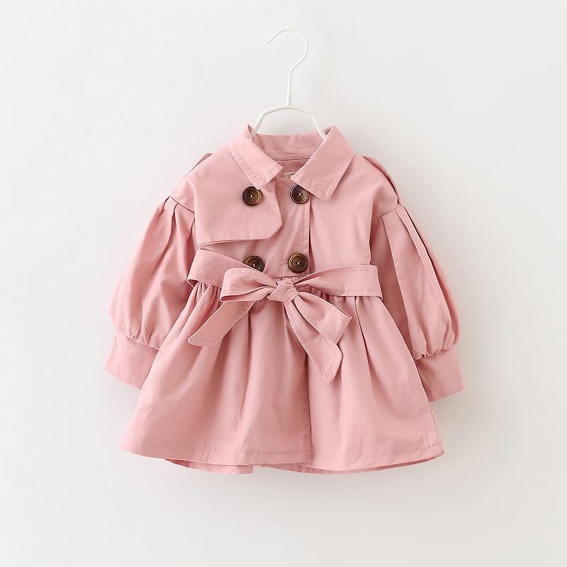 Jacket / Coat Baby Double Breast Windbreaker Jacket For baby girls 1-4T In elegant Style